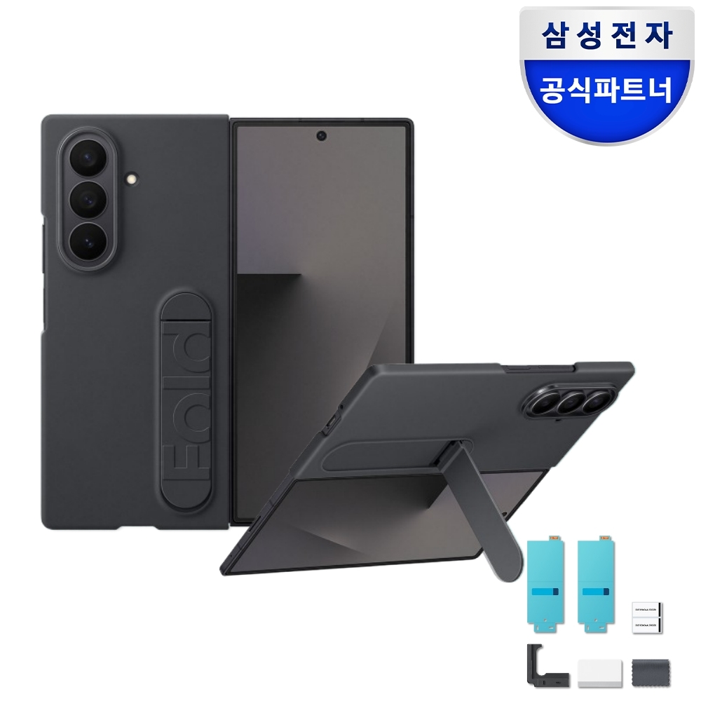 삼성 정품 실리콘 케이스 블랙, 갤럭시Z 폴드7