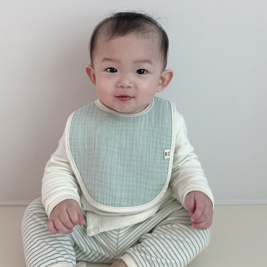 [바니블라썸] 여름롤링 턱받이 아기 빕 신생아 유아 이유식턱받이 국내제작 하늘무지