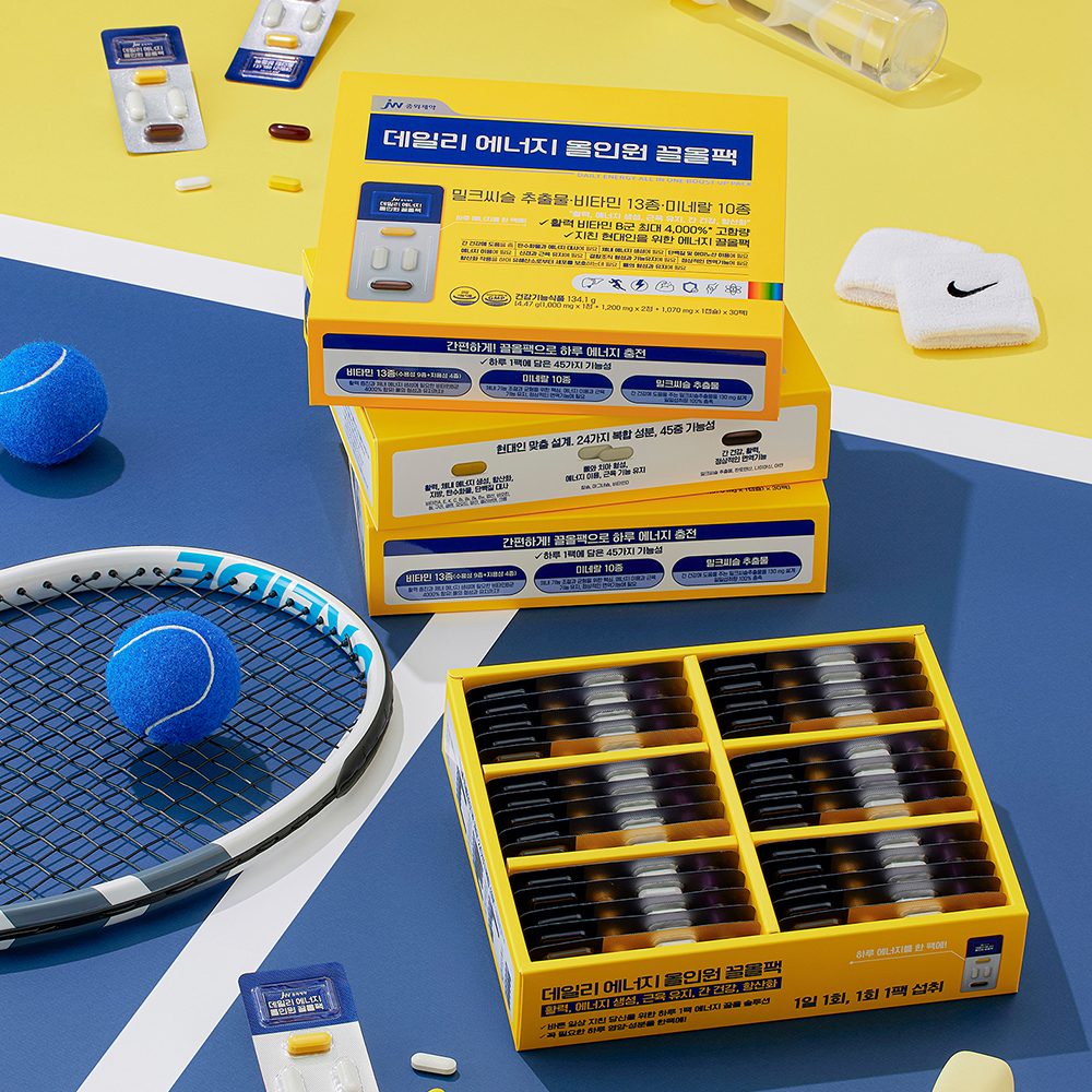 JW중외제약 데일리 에너지 끌올팩 비타민B 밀크씨슬 올인원영양제 멀티팩 30포, 1개 - 상세 이미지 3