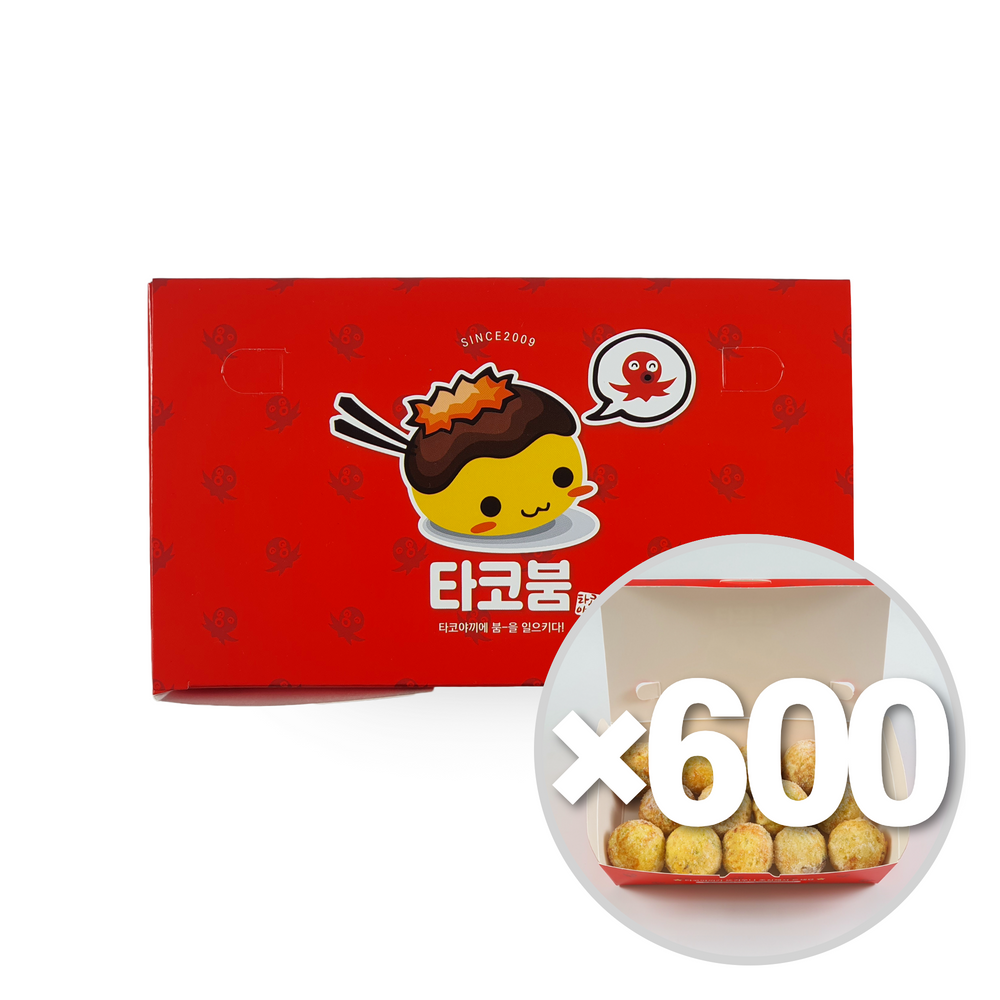 타코붐 종이도시락 중(M/600장) 타코야끼 14알용 - 메인 이미지