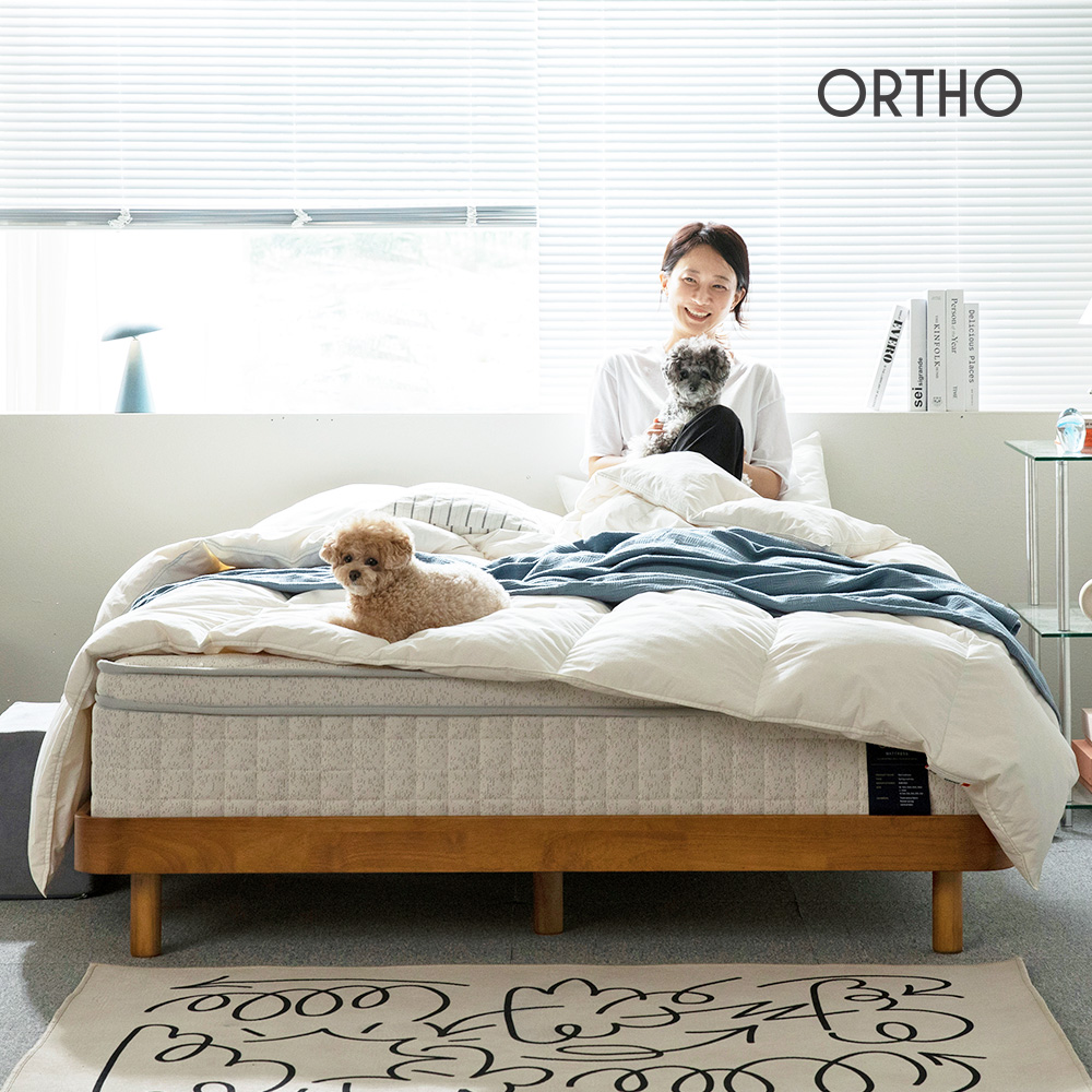 올쏘 모우 원목 무헤드 저상형 퀸 침대 프레임 매트리스 깔판 Q