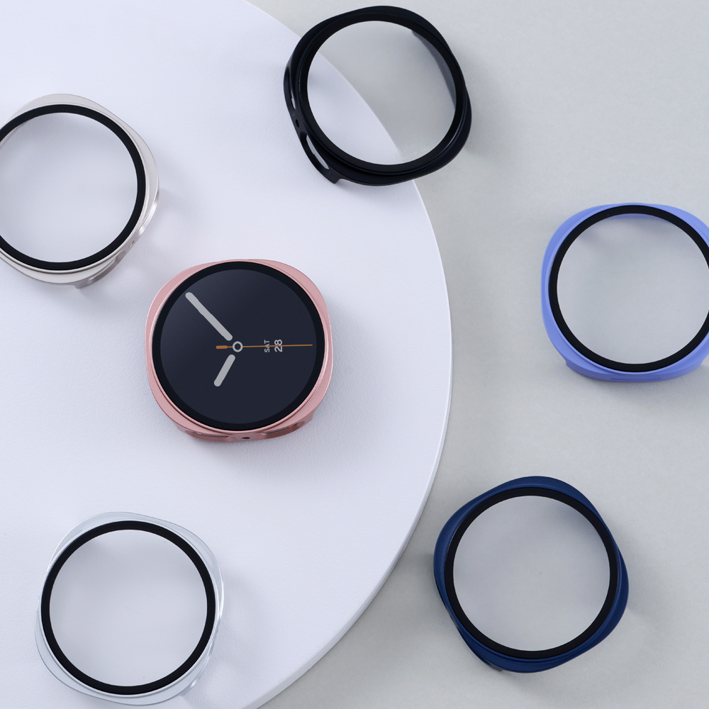 우먼스9999 갤럭시워치8 강화유리풀커버케이스 투명 제품 이미지