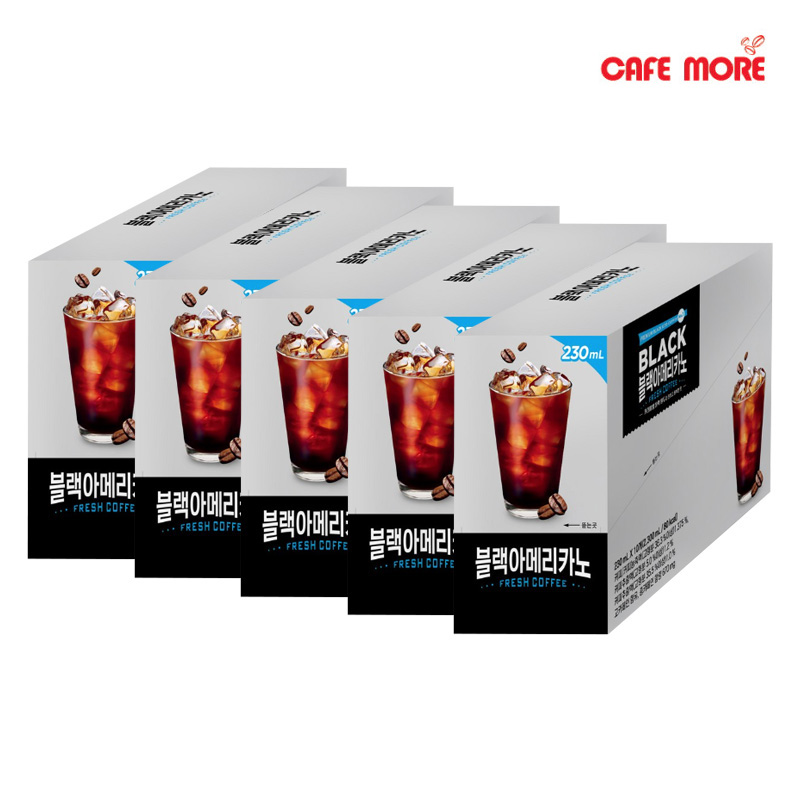 카페모어 블랙아메리카노 230ml (10개입x5 총50팩)아메리카노 커피 원두 블랙커피 - 상세 이미지 2