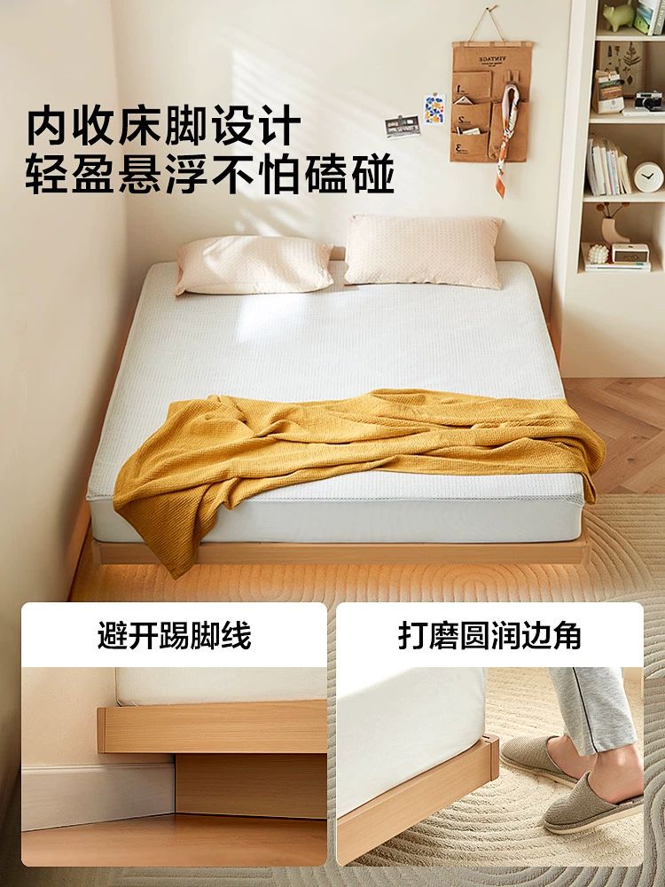 무헤드 침대프레임 나무 평상형 편백침대 단일침대-원목 - 상세 이미지 2