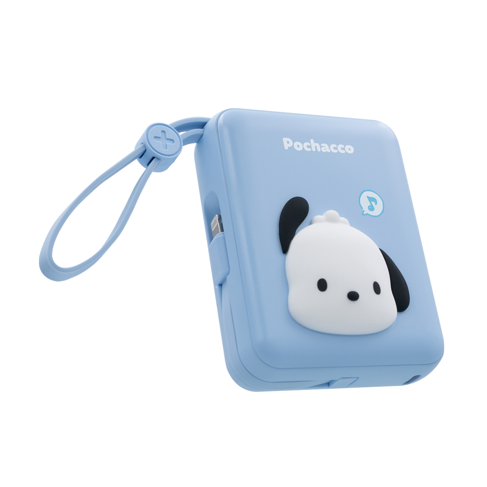 산리오 포차코 대용량 보조배터리 10000mAh 잔량표시 고속충전 일체형 - 상세 이미지 3