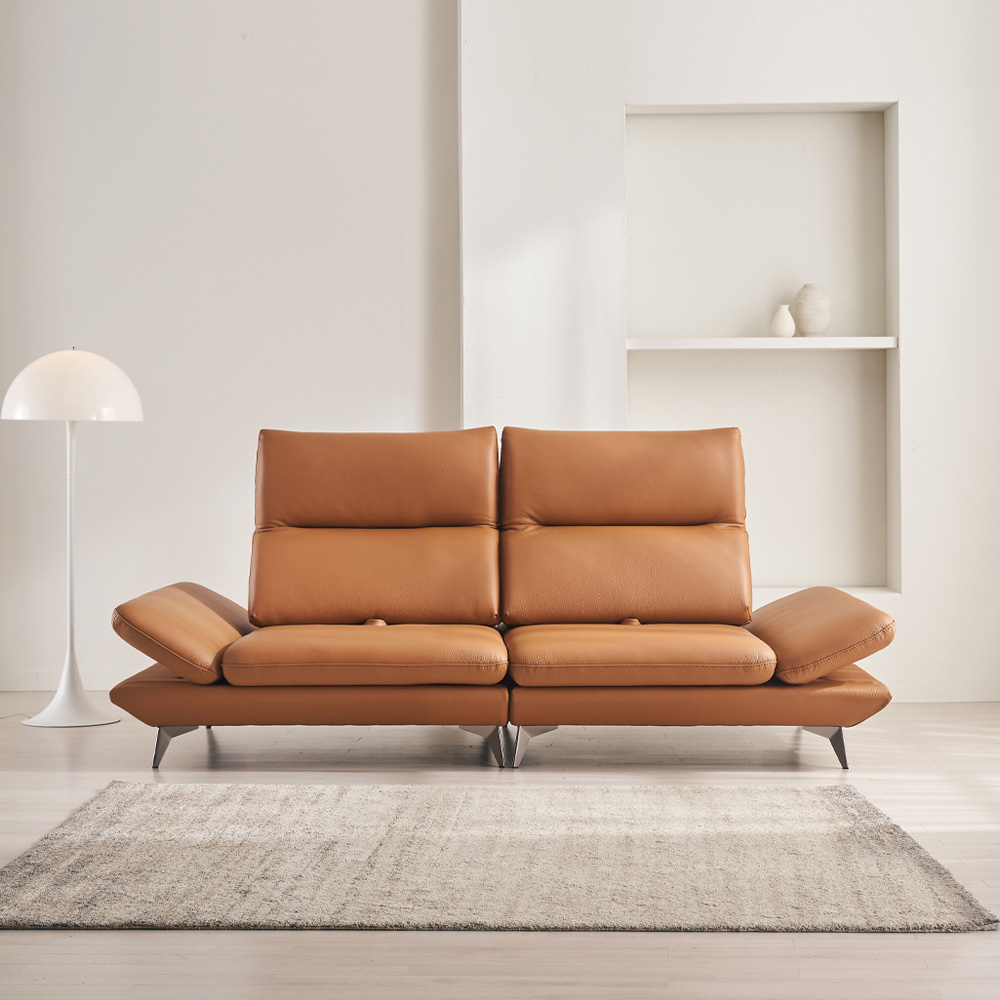 [2026 행사] 케이하우스홀드 호리즌 스윙 가죽 소파 3인용 3.5인용 국내제작 천연면피