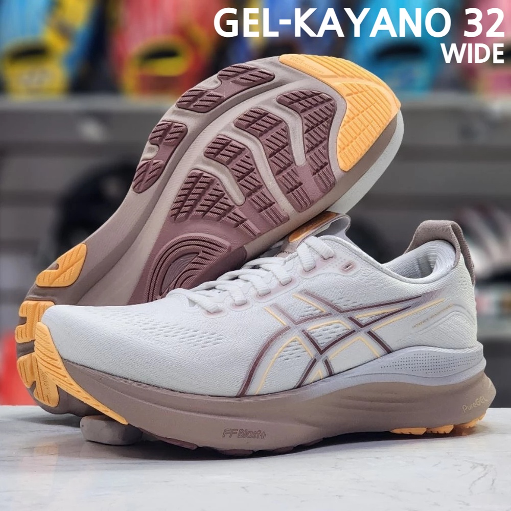아식스 젤 카야노 32 WIDE 여성 러닝화 운동화 화이트 1012B839.101