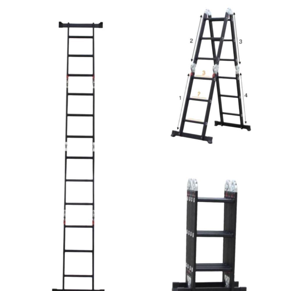 사다리 원터치 바 3단 알루미늄 5.0mm 직각사다리 5.6m - 상세 이미지 3