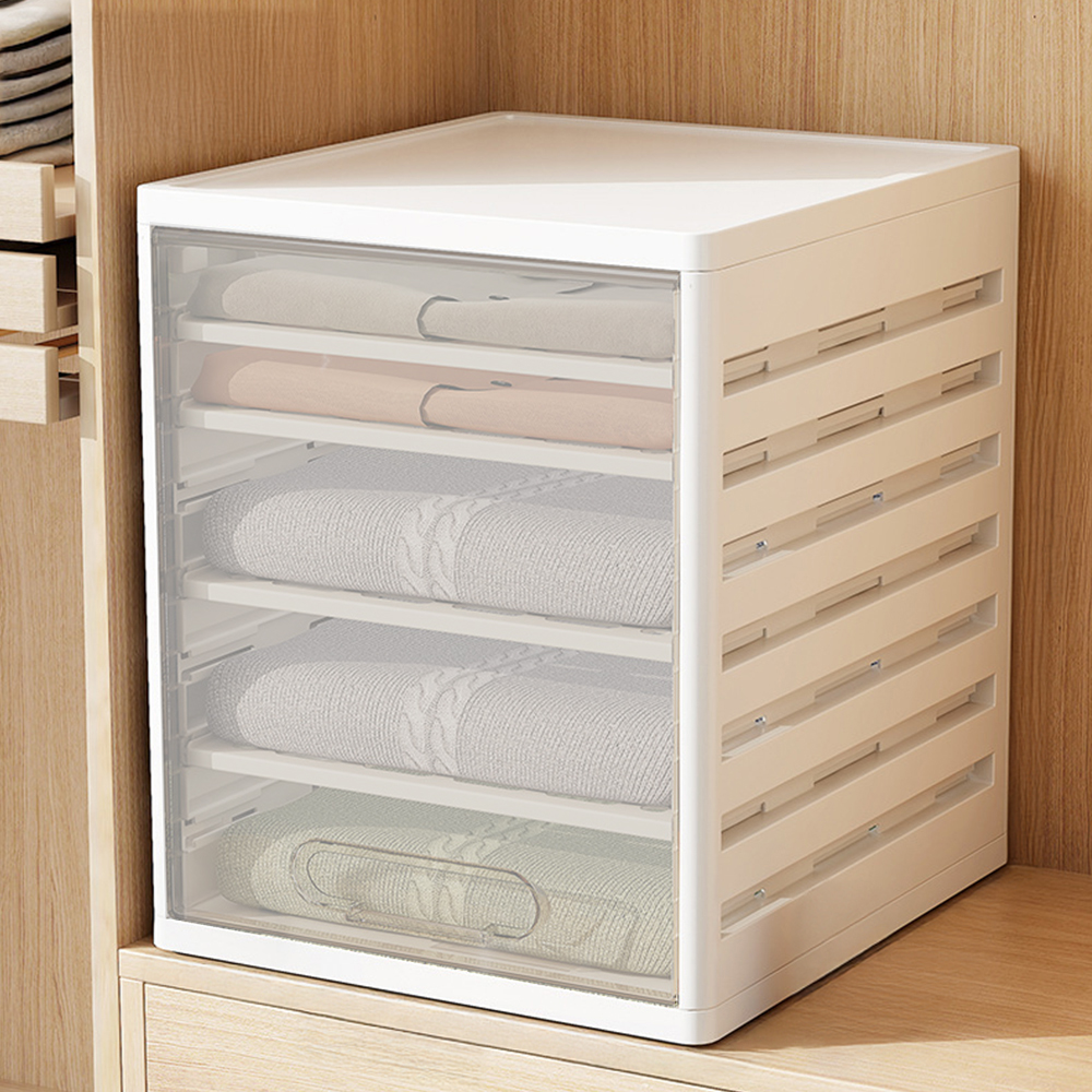 칸조절 옷정리함 옷정리트레이 옷장 티셔츠 니트 정리함 리빙박스 3칸