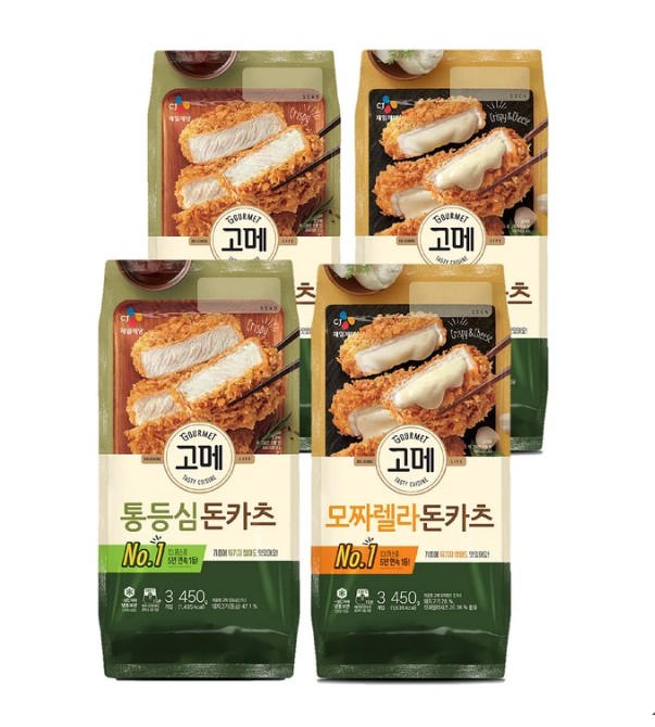 CJ 제일제당 돈까스 4개 고메 통듬심돈카츠 모짜렐라돈까스 - 상세 이미지 5