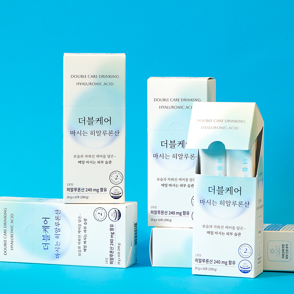 더블케어 마시는 자외선 케어 피부 보습 이중기능성 히알루론산 1set 10포 - 상세 이미지 2