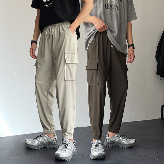 1+1 카고조거팬츠 여름카고바지 남자냉장고바지 쿨링조거팬츠 - 상품 이미지