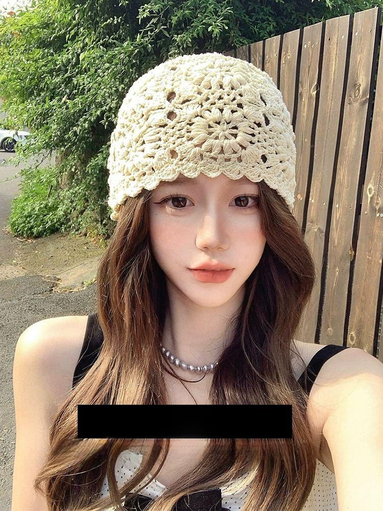 모자가발 항암비니 긴머리 항암가발 베이지 냉브라운 장발 웨이브 A - 상품 이미지