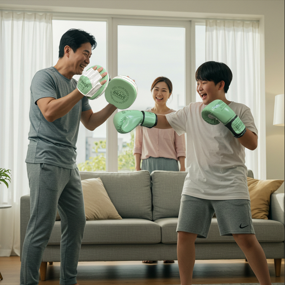 브레이브 파워복서 글러브 미트 세트 - 상세 이미지 2