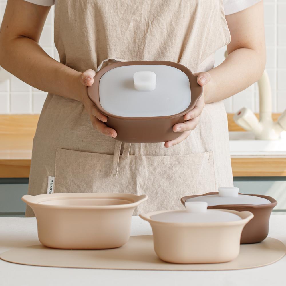 [N배송] 라라앤모어 사각 전자렌지 전자레인지 실리콘찜기 계란찜