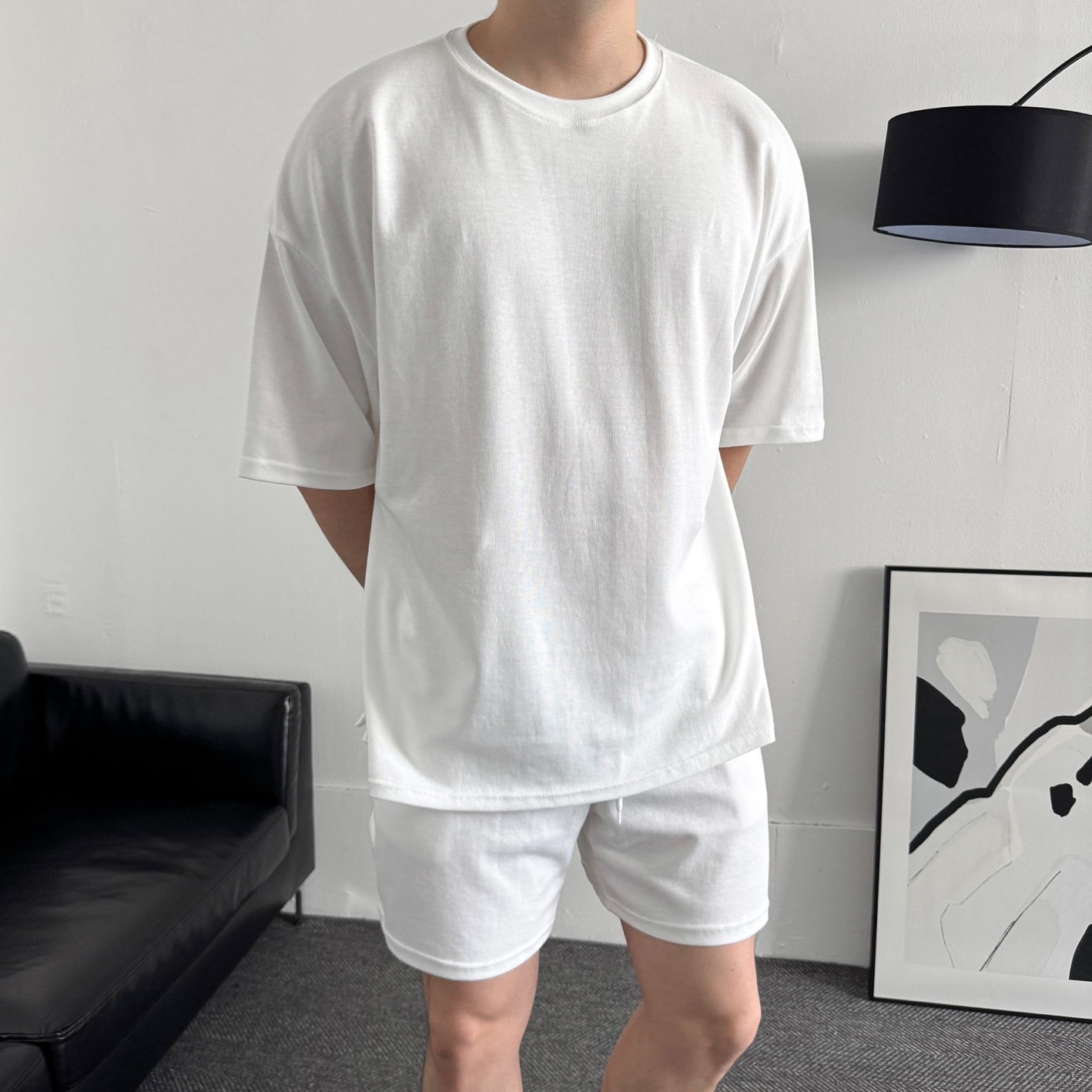 7부반팔 오버핏 남자반팔티 - 상세 이미지 4