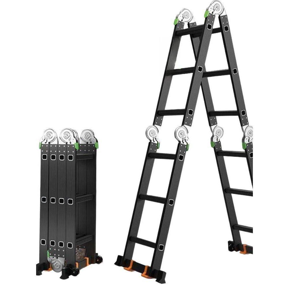 사다리 원터치 바 3단 알루미늄 5.0mm 직각사다리 5.6m - 상세 이미지 2
