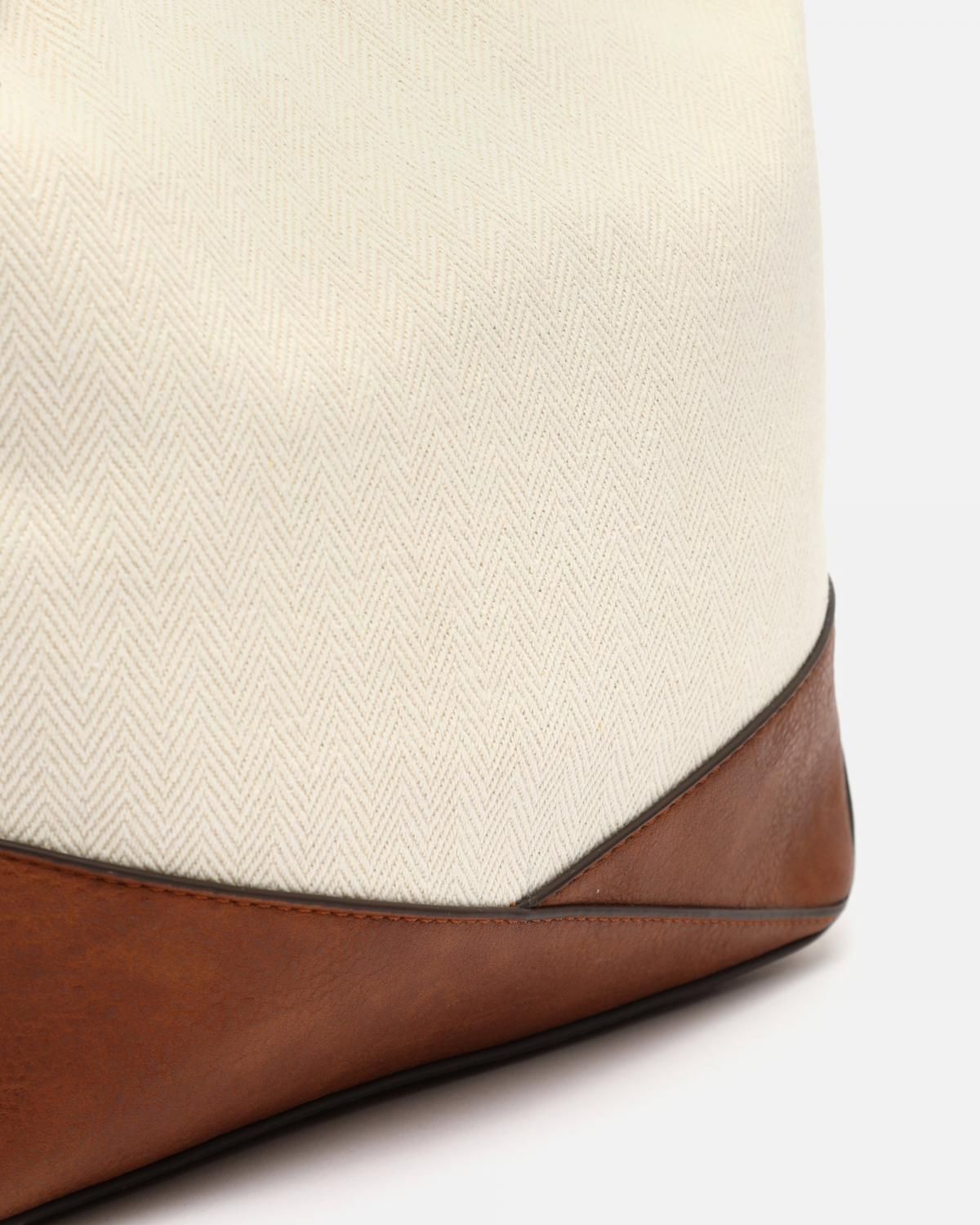 미사코 토트숄더 멀티 스트랩 라지 패브릭백 NIA-5000412414018 NATURAL - 상세 이미지 4