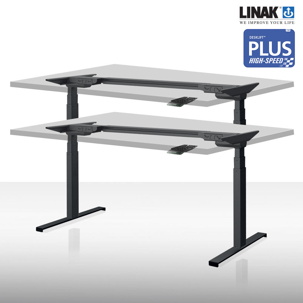 디포코 MINE 리낙 LINAK 모션 데스크 프레임 높낮이조절 책상 DIY DL5 콤팩트블랙