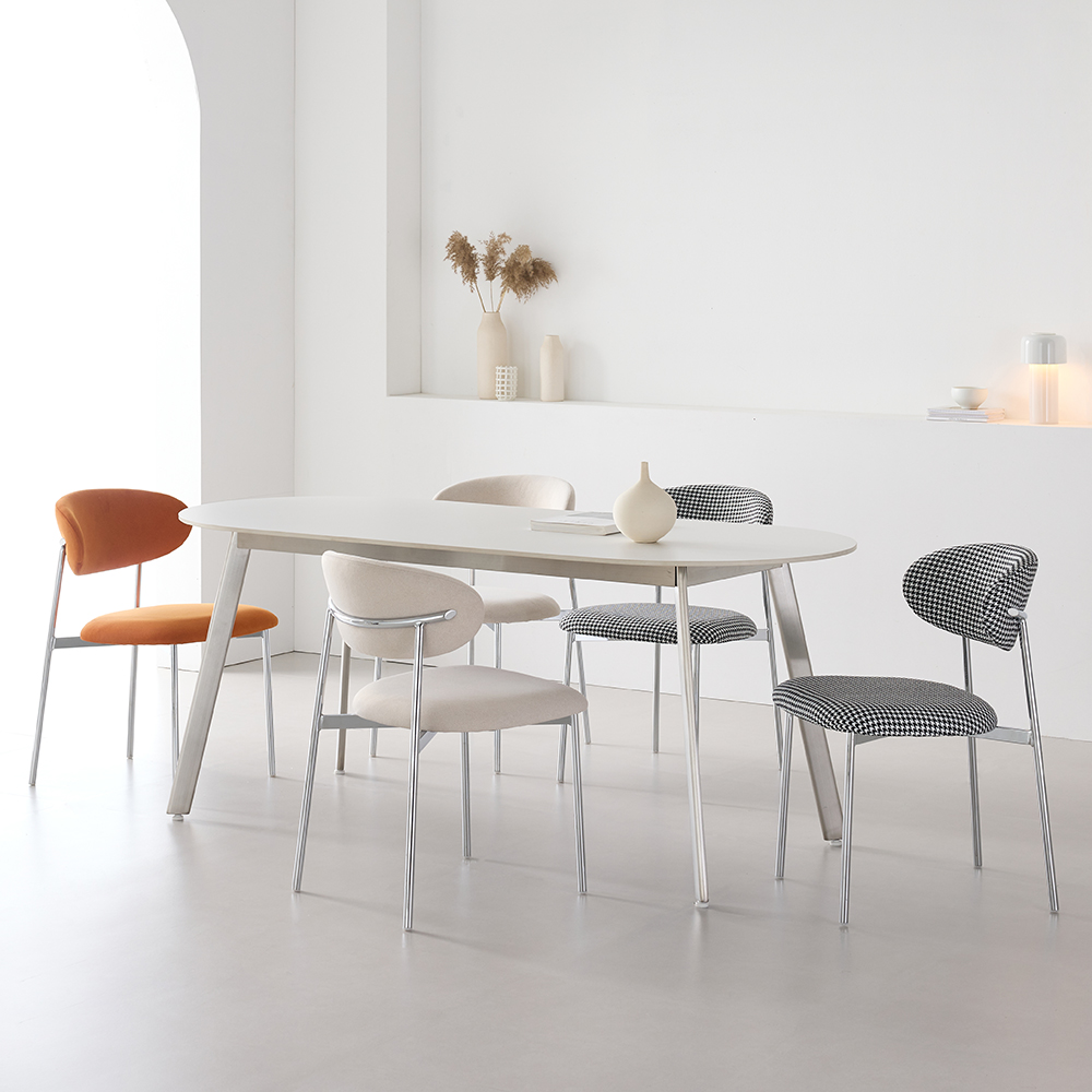 에보 패브릭 인테리어 카페 체어 편한 식탁 의자