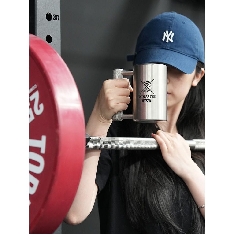 머그컵 아령물컵 덤벨 워터 아령컵 근손실방지컵 304 - 상세 이미지 3