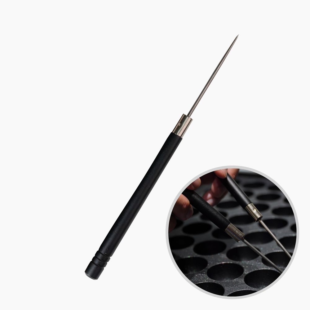 전문가용 타코야끼 일제 송곳 (긴손잡이/블랙/230mm) 낱개 - 상품 이미지