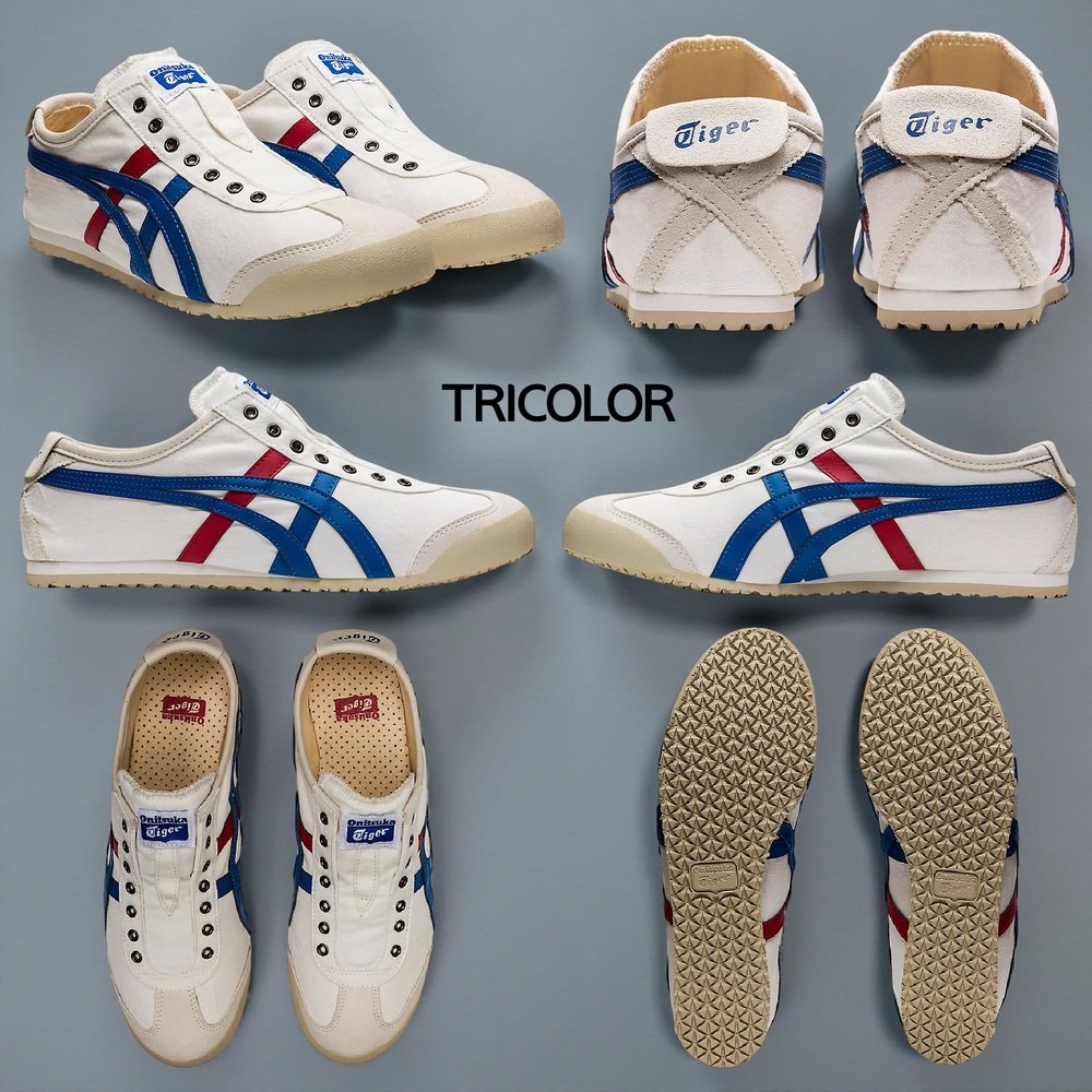 오니츠카타이거 멕시코 66 슬립온 스니커즈 운동화 남성 1183A360 TRICOLOR 280 - 상세 이미지 4