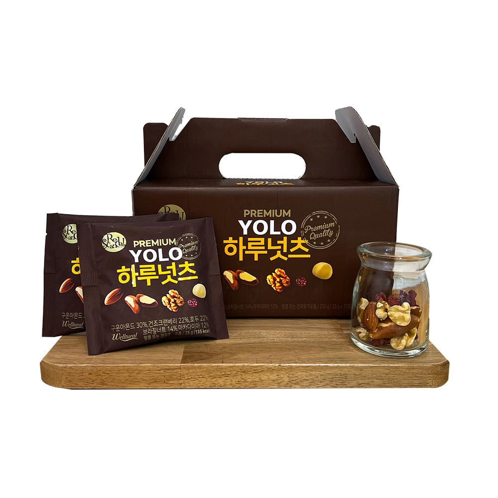 YOLO 하루넛츠 프리미엄 견과류 25g 10봉 브라질너트 마카다미아 - 상세 이미지 2