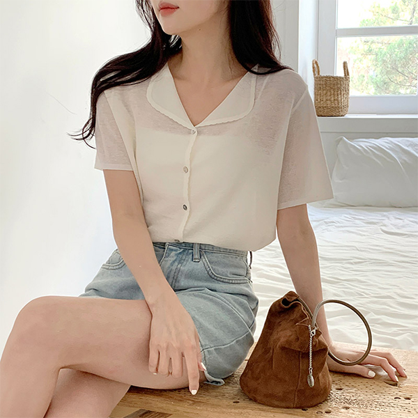 셀리르 소프트 썸머 반팔 니트 가디건 cd3393