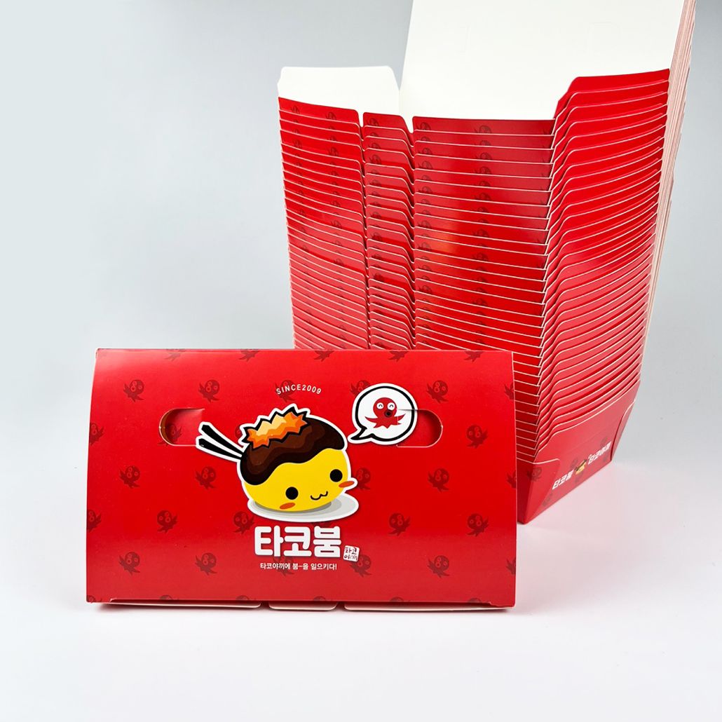 타코붐 종이도시락 중(M/600장) 타코야끼 14알용 - 상세 이미지 5
