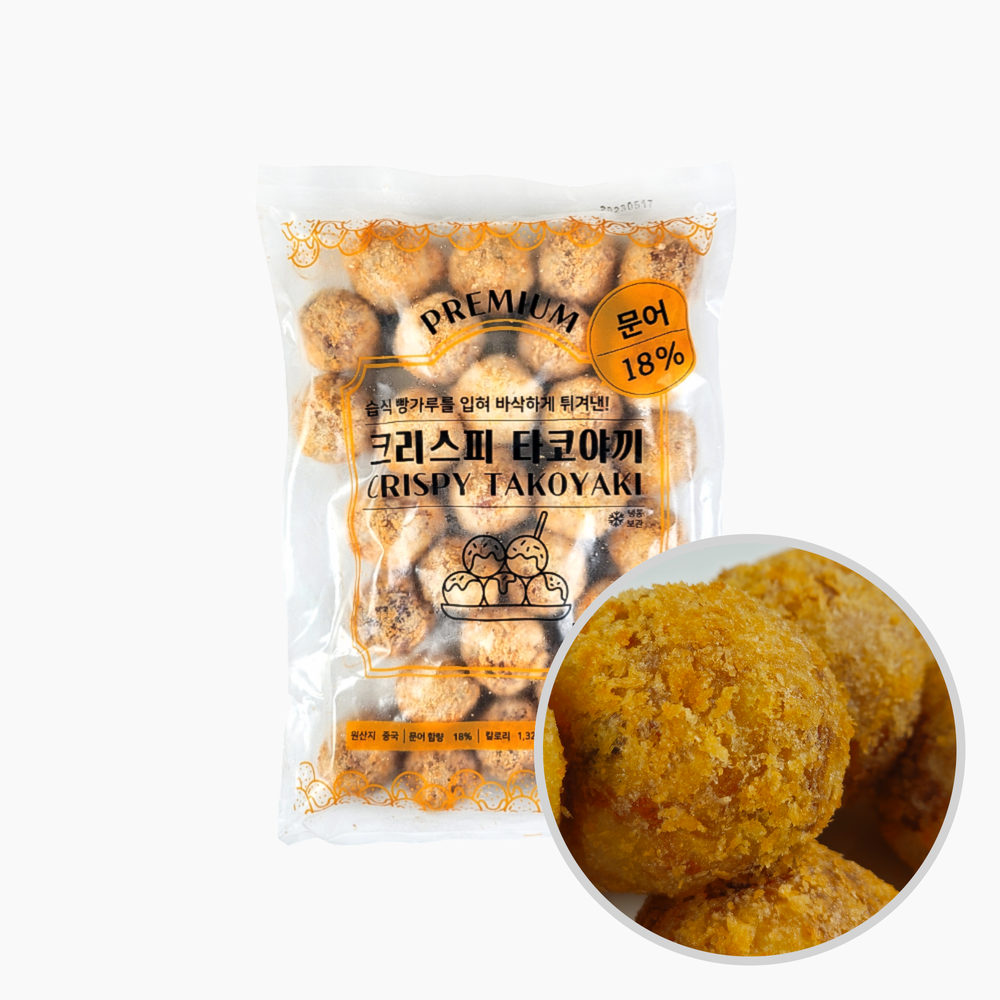 지엔씨 크리스피 타코야끼 1kg - 상품 이미지