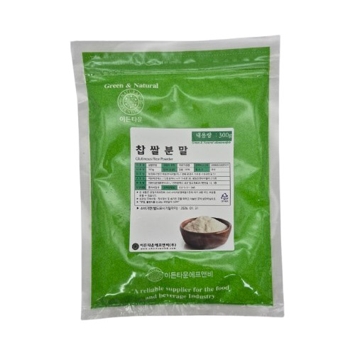 찹쌀파우더 300g 찹쌀분말 가루 떡 만들기 재료 찰빵 제과제빵 튀김 - 상품 이미지