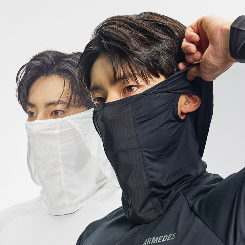 가드맨 와이즈핏 자외선차단마스크 귀덮개 얼굴햇빛가리개 러닝 자전거 골프마스크 - 상세 이미지 2