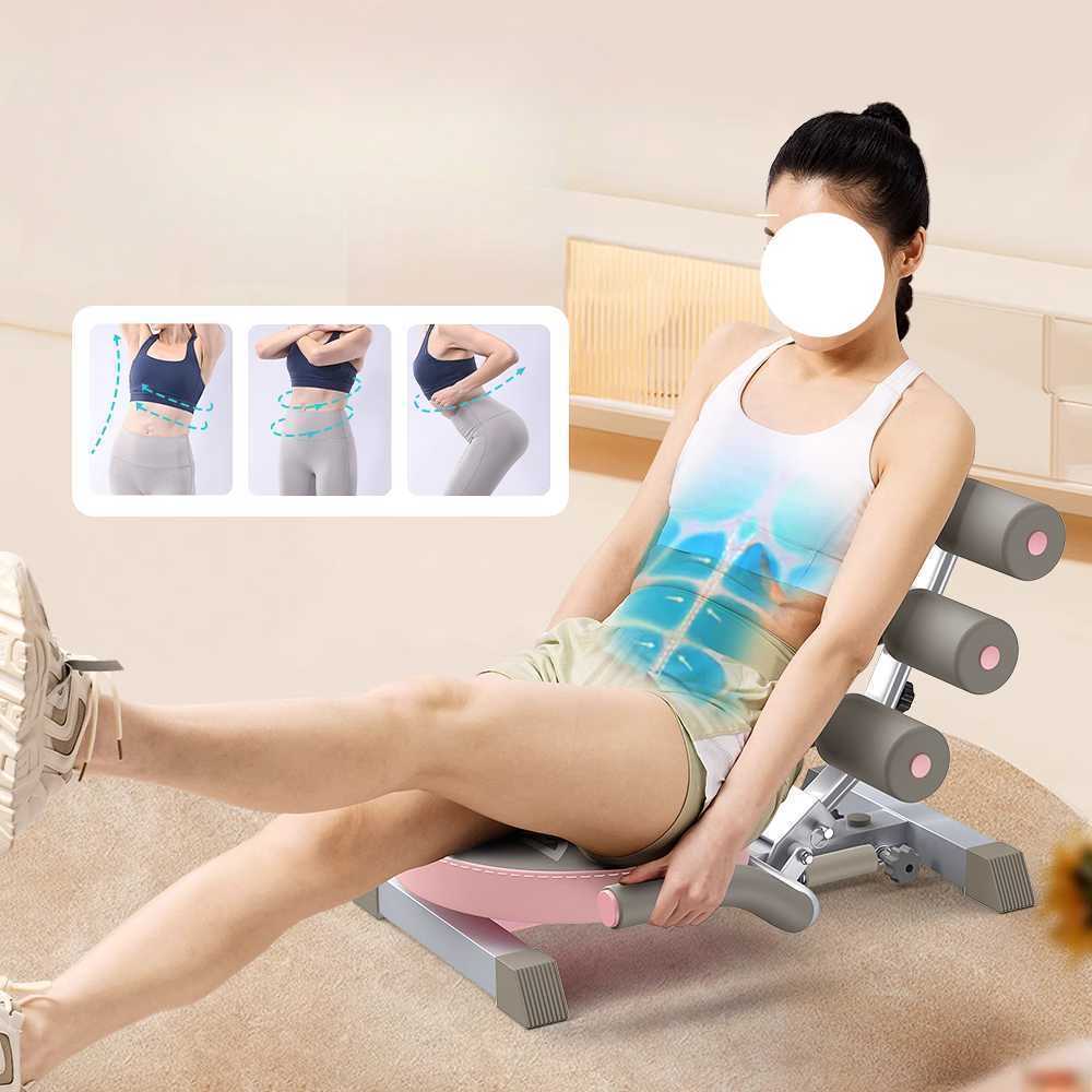 접이식 복근 운동기구 윗몸일으키기 보조 코어 강화 핑크 - 상세 이미지 3