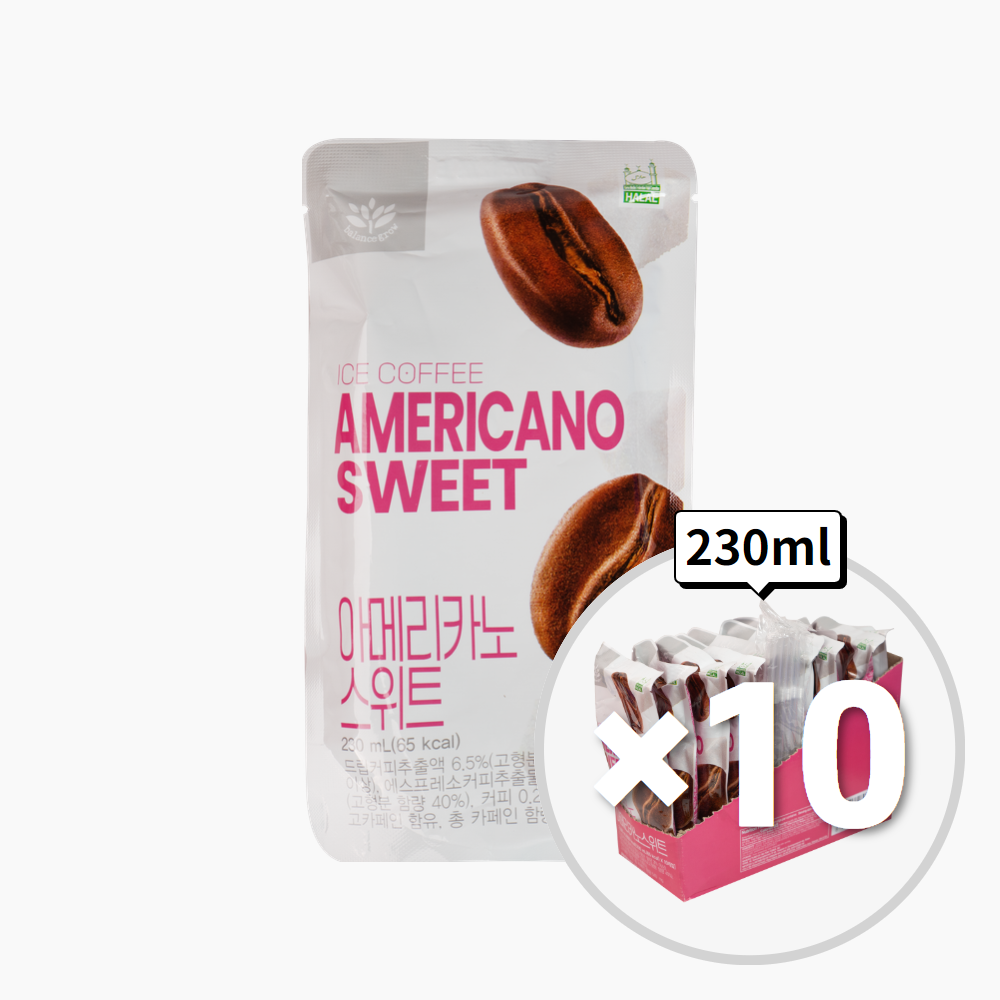 편의점 파우치음료 230ml(10개입) 커피 복숭아 블루레몬 아이스티 - 상세 이미지 2