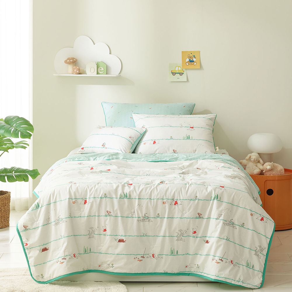 디즈니 키즈 그린푸 호주산 양모 차렵이불 SS