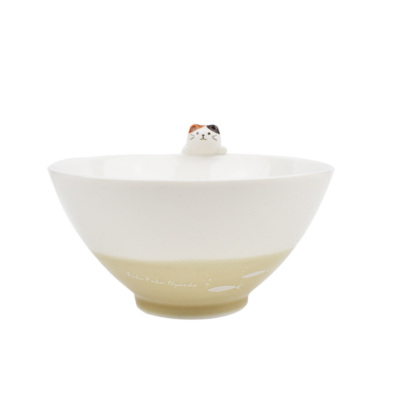 3D 고양이 도자기공기 (일본수입) - 상세 이미지 4