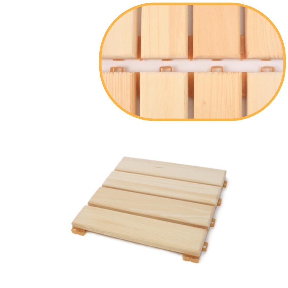 2개 베란다나무데크 조립식베란다바닥 원목조립마루