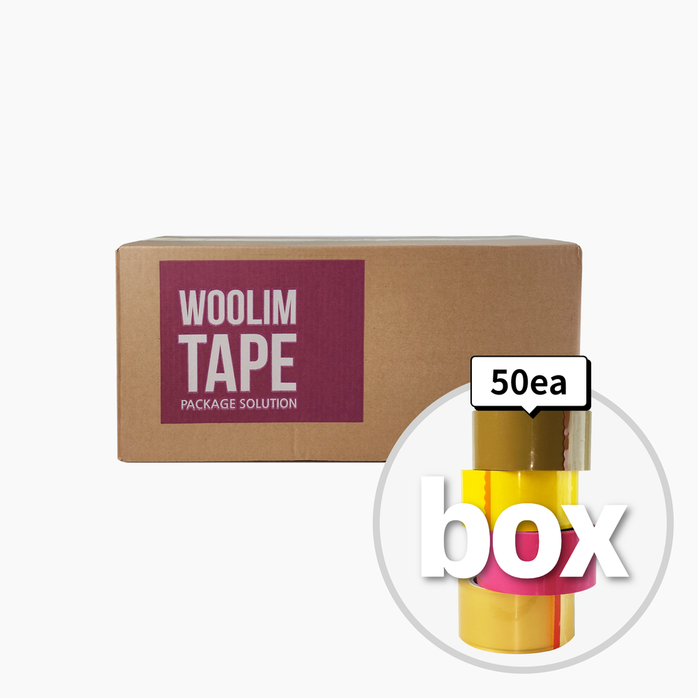 우림 포장 박스테이프 중포장용 50m/45mX50개(BOX) 택배테이프