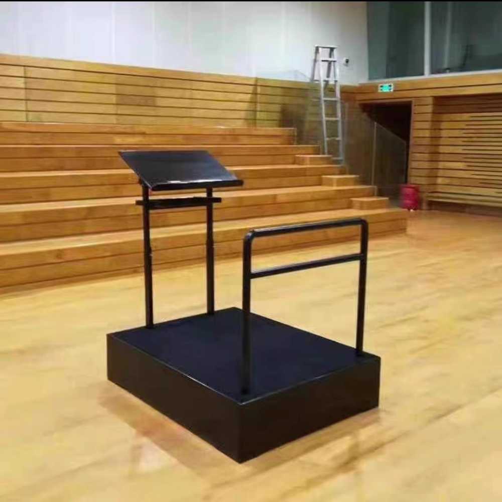 지휘대 스탠드 합창단 연주회 지휘자 단상 연주용 오크 연단 - 상세 이미지 4