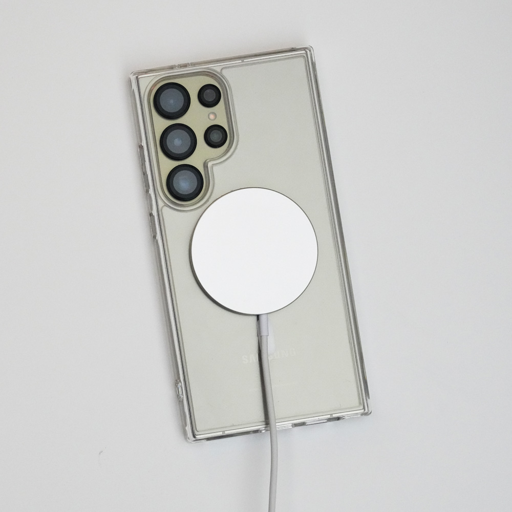 [내일배송] 코커 맥스킨 맥세이프 변색방지 2800GS 3배자력 슬림 범퍼 케이스 투명, 갤럭시S24 플러스 - 상세 이미지 3