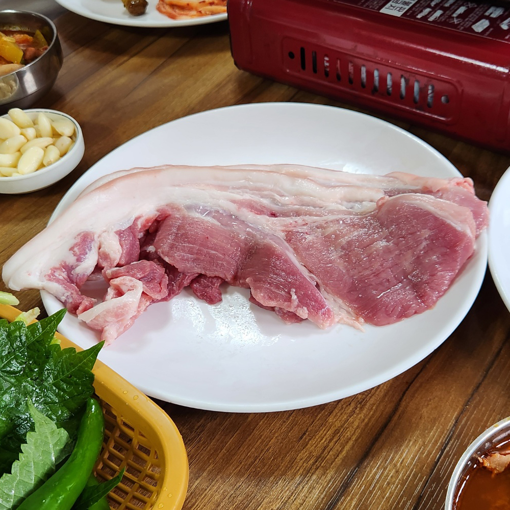 한돈 앞다리살 구이용 미박 전지 500g, 1개 - 상세 이미지 2