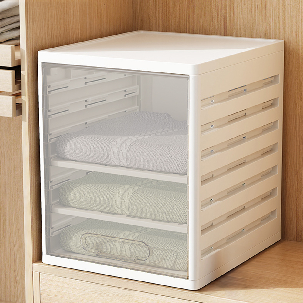 칸조절 옷정리함 옷정리트레이 옷장 티셔츠 니트 정리함 리빙박스 3칸