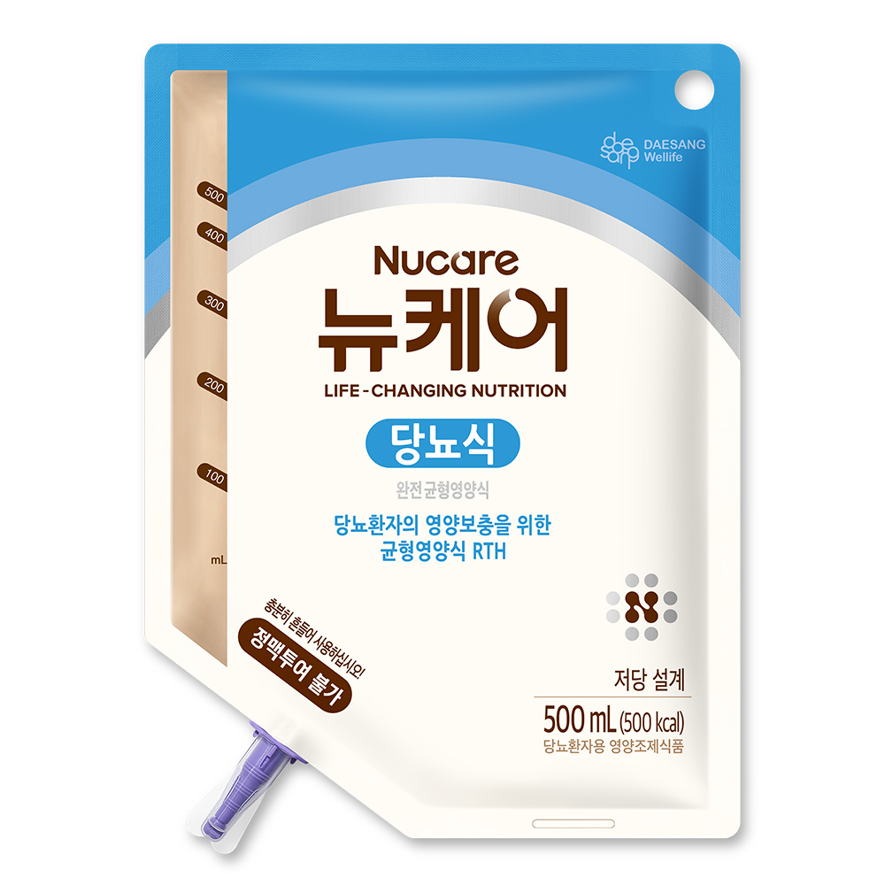 뉴케어 당뇨식 RTH 파우치 500 mL 20개입(카테터 포함) 균형영양식 - 상품 이미지