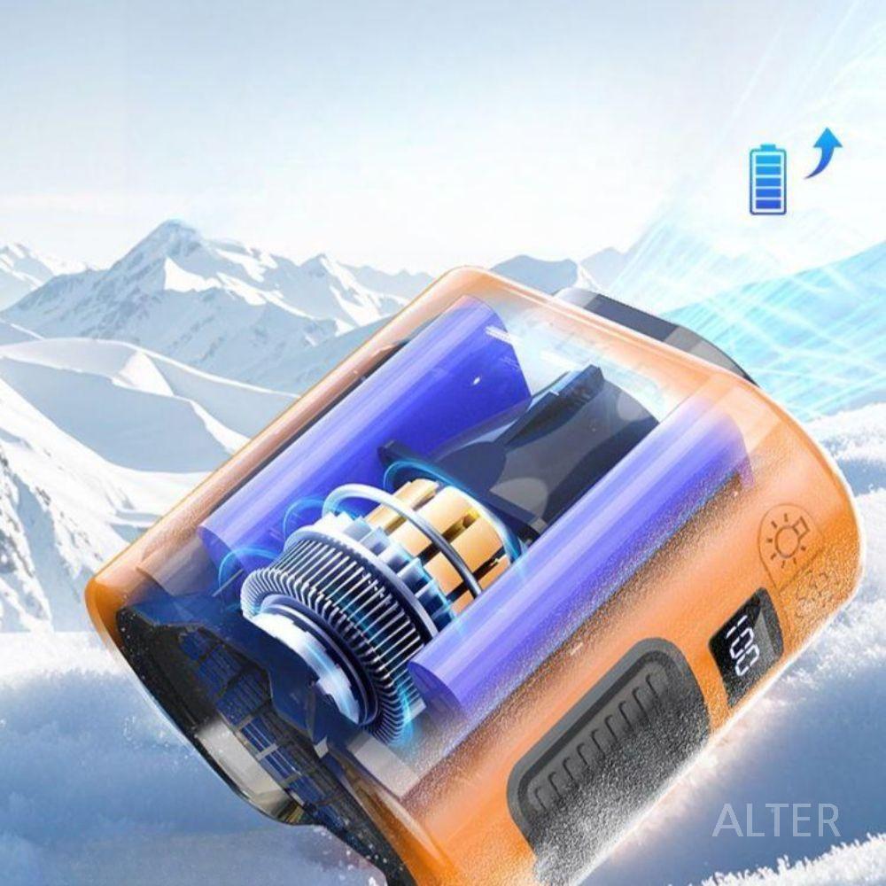 허리에 차는 선풍기 바디팬 허리팬 충전식 에어컨 무선 몸풍기 휴대용 주황 8000mAh 체감 온도 23도 - 상세 이미지 3