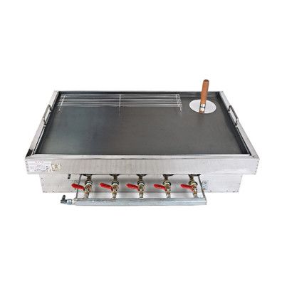 대영산업 다용도 철판 기계 세트 (가스식/왕) 호떡 전 볶음 조리용