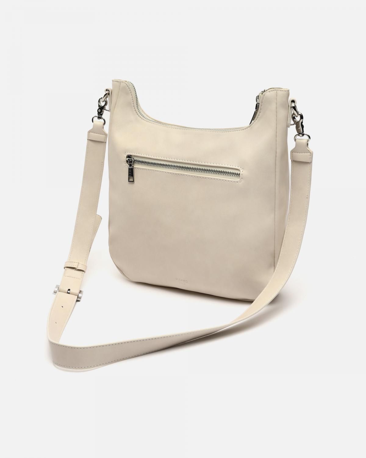 미사코 메탈릭디테일 미니멀 숄더백 Nesco1 NESCO-1-5000135117012 BEIGE - 상세 이미지 4