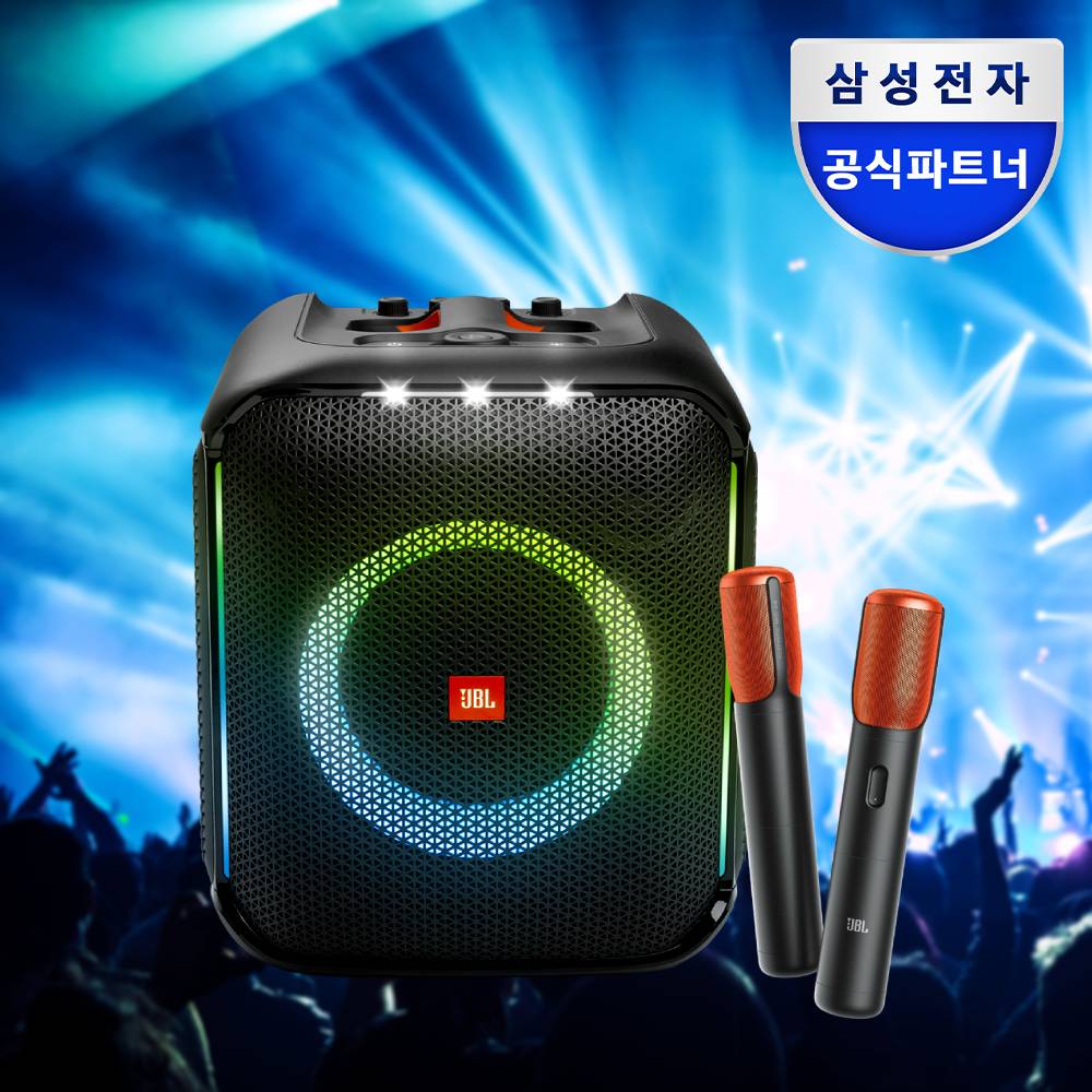 JBL PARTYBOX ENCORE 무선 마이크 파티박스 블루투스 스피커 블랙