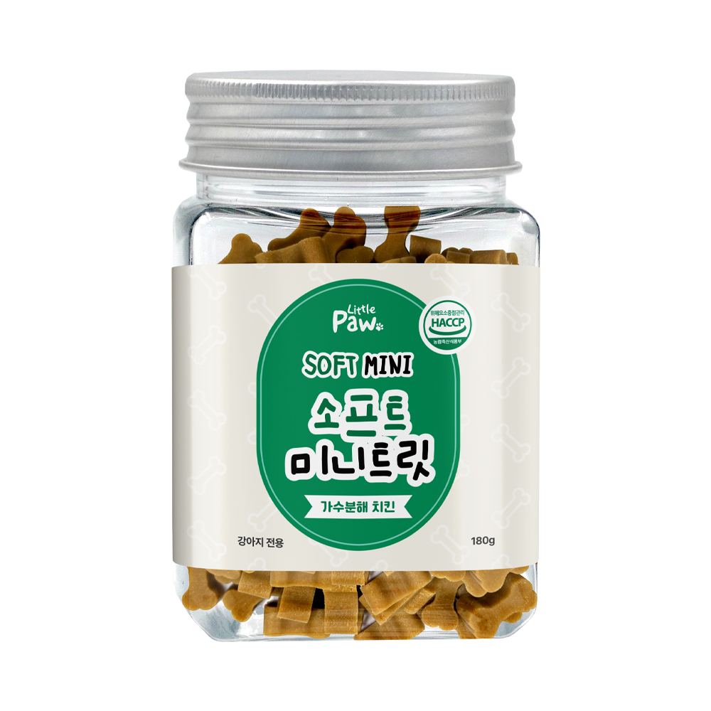 리틀포우 소프트 미니트릿 영양 간식 오메가3 면역력 소고기, 180g, 1개 이미지 3