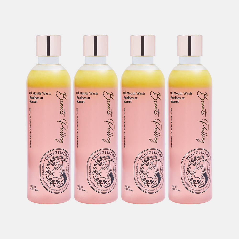 동국제약 뷰티풀링 오일가글 루이보스엣선셋 / 오일마우스워시 280ml, 4개 - 상품 이미지